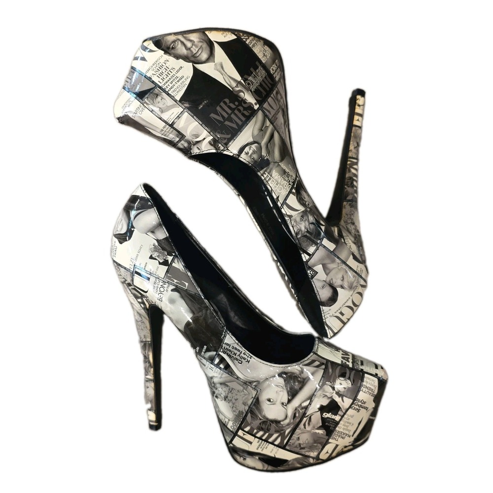 "Vogue" 6.5 in Super High Pumps Drag Queen Heels Platform Crossdresser Runway
